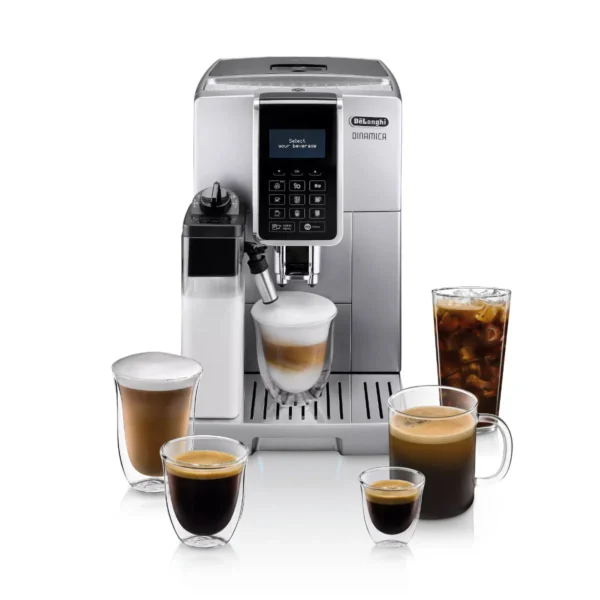 DeLonghi Dinamica LatteCrema Super Automatic Espresso & Cappuccino Machine ECAM35075SI (Silver)