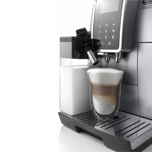 DeLonghi Dinamica LatteCrema Super Automatic Espresso & Cappuccino Machine ECAM35075SI (Silver) - Image 4