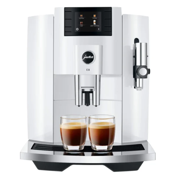 Jura E8 Piano White Automatic Coffee Machine 15422