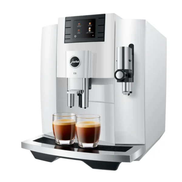 Jura E8 Piano White Automatic Coffee Machine 15422 - Image 8